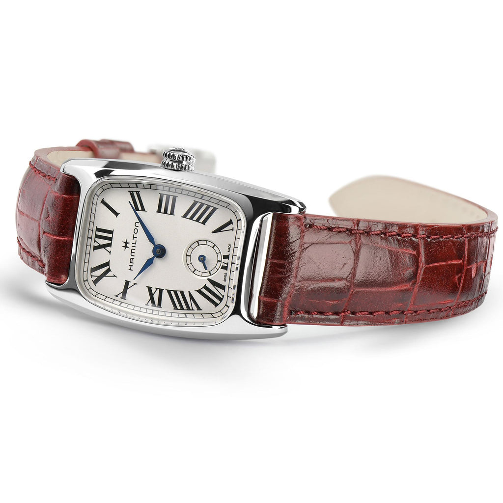 Hamilton American Classic Boulton Small Second Quartz M White Dial Brown Leather