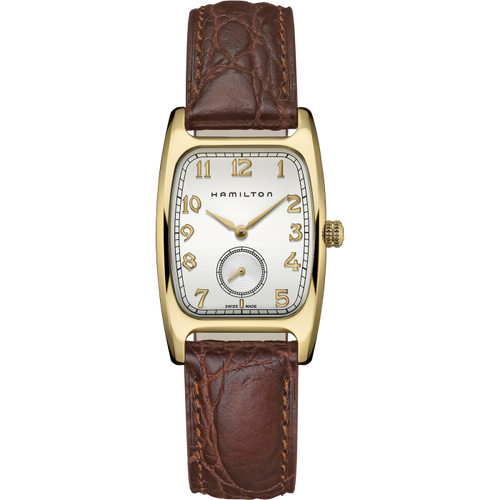 Hamilton American Classic Boulton Quartz Gold PVD Leather