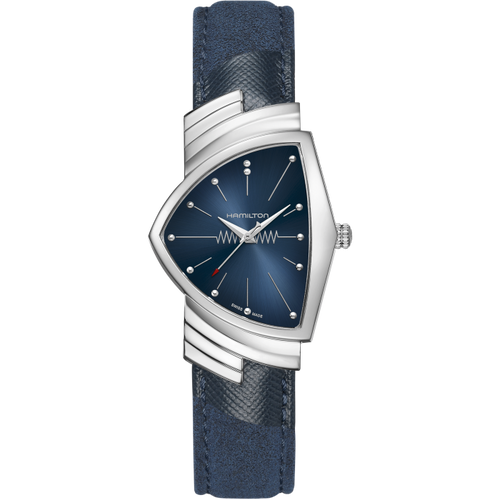 Hamilton Ventura Blue Quartz on Leather