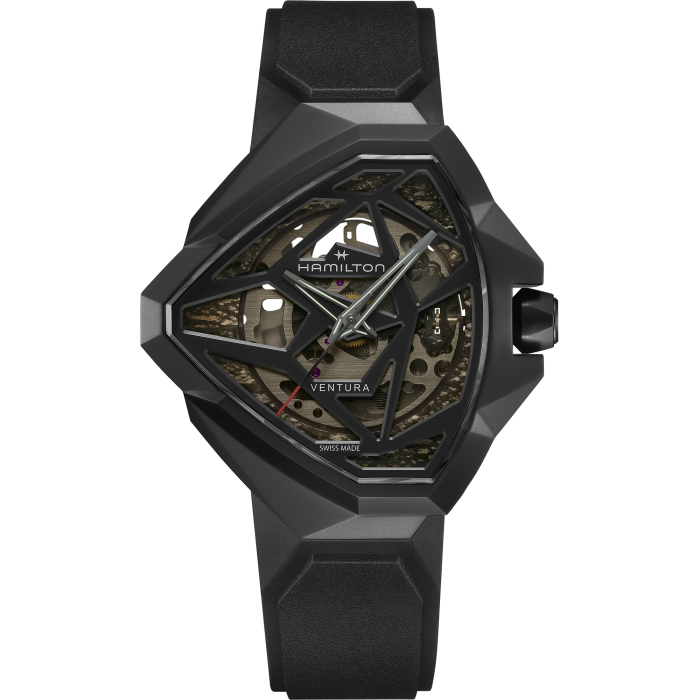 Hamilton Ventura Edge Skeleton Automatic Black PVD
