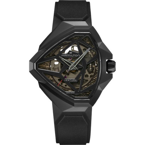 Hamilton Ventura Edge Skeleton Automatic Black PVD