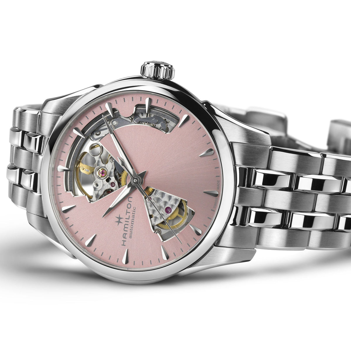 Hamilton jazzmaster open heart on sale automatic