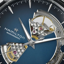 Load image into Gallery viewer, Hamilton Jazzmaster Open Heart Blue Auto on Bracelet 40mm