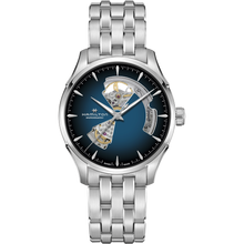 Load image into Gallery viewer, Hamilton Jazzmaster Open Heart Blue Auto on Bracelet 40mm