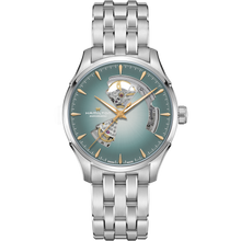 Load image into Gallery viewer, Hamilton Jazzmaster Open Heart Blue Auto on Bracelet 40mm