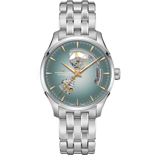 Hamilton Jazzmaster Open Heart Blue Auto on Bracelet 40mm