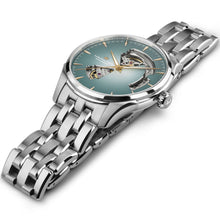 Load image into Gallery viewer, Hamilton Jazzmaster Open Heart Blue Auto on Bracelet 40mm