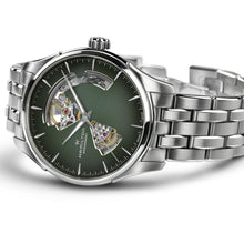 Load image into Gallery viewer, Hamilton Jazzmaster Open Heart Green Auto on Bracelet 40mm