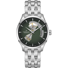 Load image into Gallery viewer, Hamilton Jazzmaster Open Heart Green Auto on Bracelet 40mm
