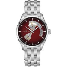 Load image into Gallery viewer, Hamilton Jazzmaster Open Heart Burgundy Auto on Bracelet 40mm