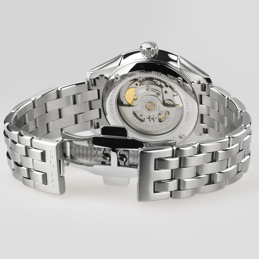 Hamilton Jazzmaster Open Heart Burgundy Auto on Bracelet 40mm