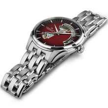 Load image into Gallery viewer, Hamilton Jazzmaster Open Heart Burgundy Auto on Bracelet 40mm