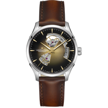 Load image into Gallery viewer, Hamilton Jazzmaster Open Heart Champagne Auto on Leather 40mm