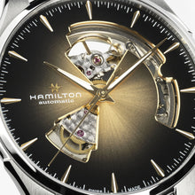 Load image into Gallery viewer, Hamilton Jazzmaster Open Heart Champagne Auto on Leather 40mm