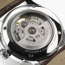 Load image into Gallery viewer, Hamilton Jazzmaster Open Heart Champagne Auto on Leather 40mm