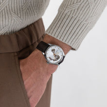 Load image into Gallery viewer, Hamilton Jazzmaster Open Heart Silver Auto on Leather 40mm