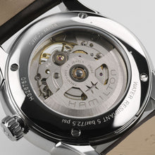 Load image into Gallery viewer, Hamilton Jazzmaster Open Heart Silver Auto on Leather 40mm