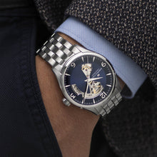 Load image into Gallery viewer, Hamilton Jazzmaster Open Heart Blue Auto on Bracelet 42mm