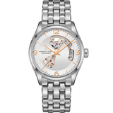 Hamilton Jazzmaster Open Heart Silver Auto on Bracelet 42mm