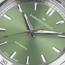 Load image into Gallery viewer, Hamilton Jazzmaster Performer Auto Green on Bracelet 34mm