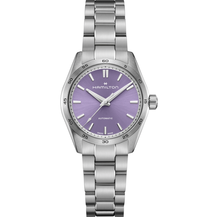 Hamilton Jazzmaster Performer Auto Purple on Bracelet 34mm