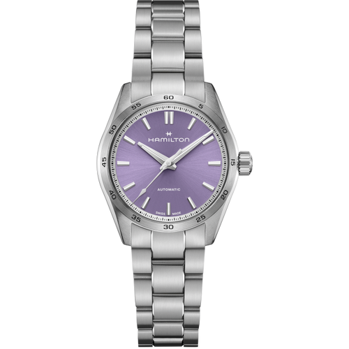 Hamilton Jazzmaster Performer Auto Purple on Bracelet 34mm