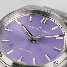 Load image into Gallery viewer, Hamilton Jazzmaster Performer Auto Purple on Bracelet 34mm