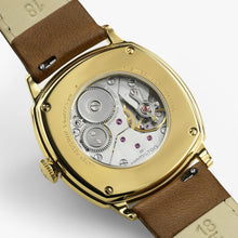 Load image into Gallery viewer, Hamilton American Classic Cushion Mechnical Beige YG PVD on Leather 34 x 34 mm