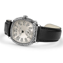 Load image into Gallery viewer, Hamilton American Classic Cushion Mechnical Engraved Steel White Dial on Leather 34 x 34 mm
