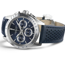 Load image into Gallery viewer, Hamilton Jazzmaster Performer Auto Chrono Blue on leather