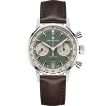 Load image into Gallery viewer, Hamilton American Classic Intra-Matic Auto Chrono Green on Leather