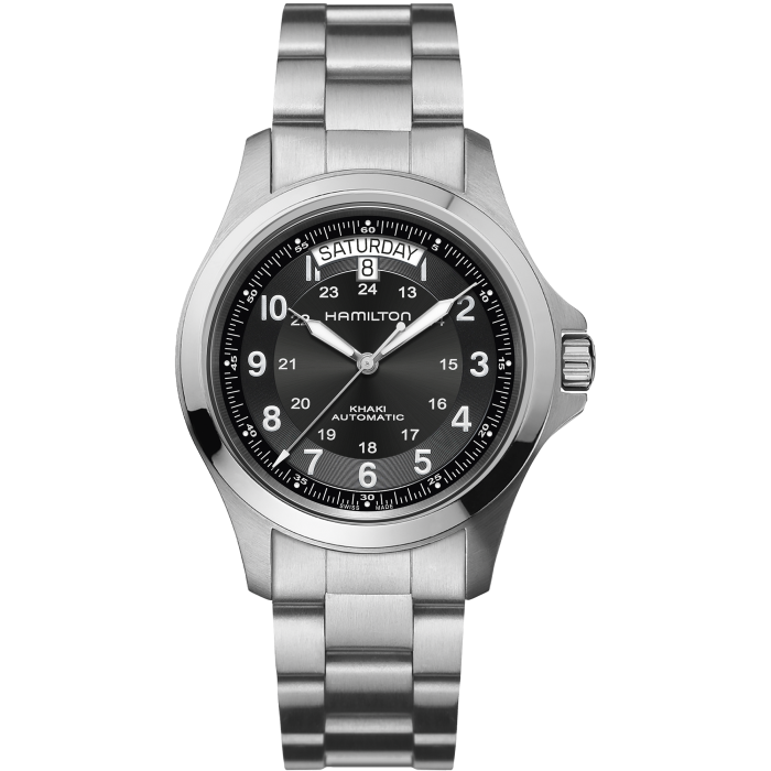 Hamilton khaki 2025 king steel bracelet