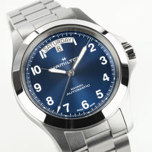 Load image into Gallery viewer, Hamilton Khaki Field King Auto Day-Date Blue on Bracelet