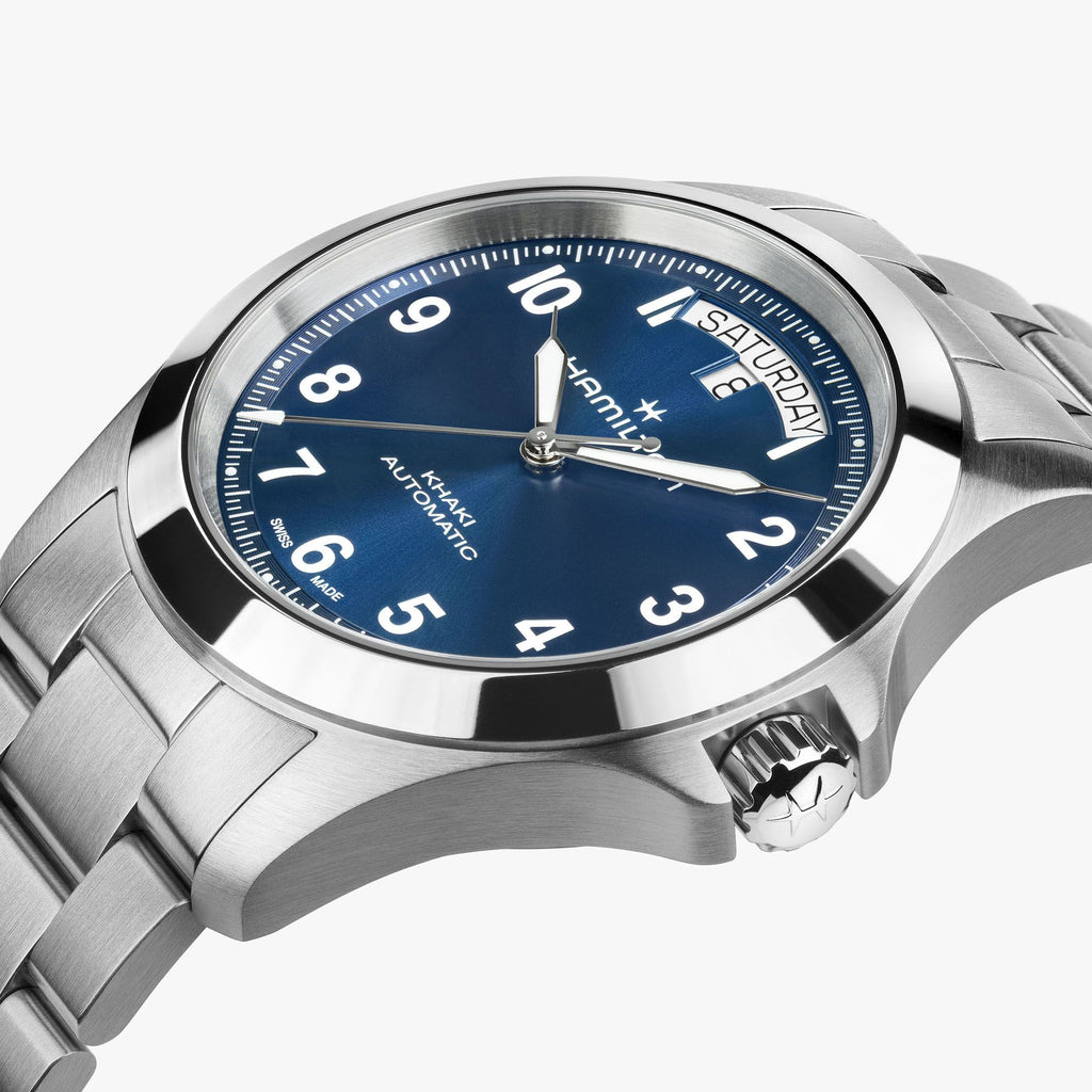 Hamilton Khaki Field King Auto Day-Date Blue on Bracelet