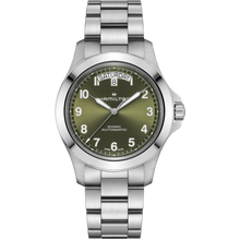 Load image into Gallery viewer, Hamilton Khaki Field King Auto Day-Date Green on Bracelet