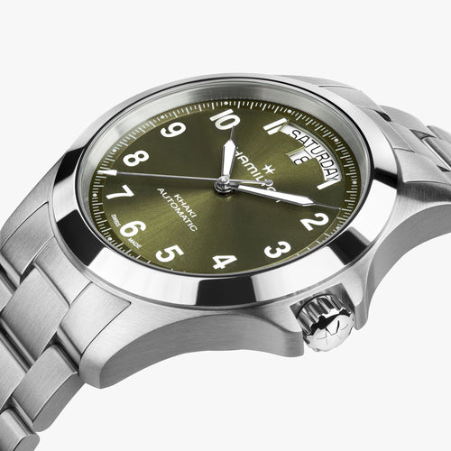 Hamilton Khaki Field King Auto Day-Date Green on Bracelet