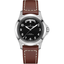 Load image into Gallery viewer, Hamilton Khaki Field King Day-Date Auto Black on Leather