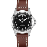 Hamilton Khaki Field King Day-Date Auto Black on Leather