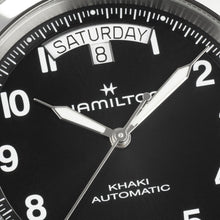 Load image into Gallery viewer, Hamilton Khaki Field King Day-Date Auto Black on Leather