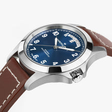 Load image into Gallery viewer, Hamilton Khaki Field King Auto Day-Date Blue on leather strap