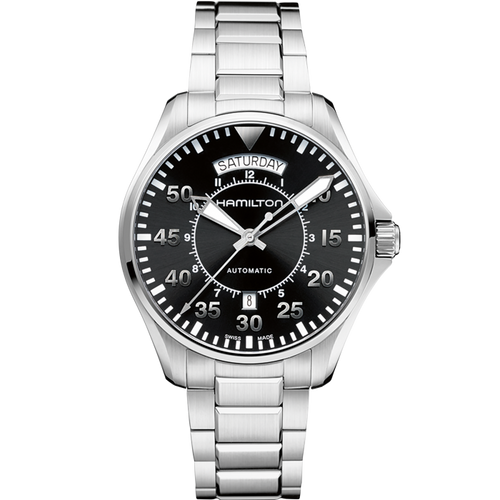 Hamilton Khaki Aviation Pilot Day Date Auto on Bracelet