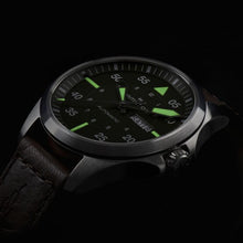 Load image into Gallery viewer, Hamilton Khaki Aviation Pilot Day Date Auto Green on Leather