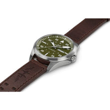 Load image into Gallery viewer, Hamilton Khaki Aviation Pilot Day Date Auto Green on Leather