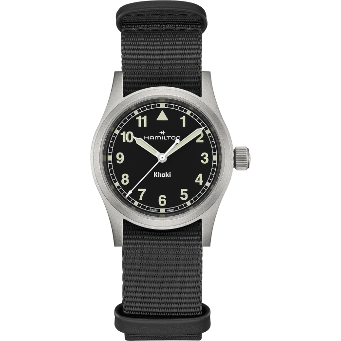 Hamilton Khaki Field Quartz 33mm Black on Black Nato