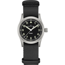 Load image into Gallery viewer, Hamilton Khaki Field Quartz 33mm Black on Black Nato