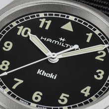 Load image into Gallery viewer, Hamilton Khaki Field Quartz 33mm Black on Black Nato