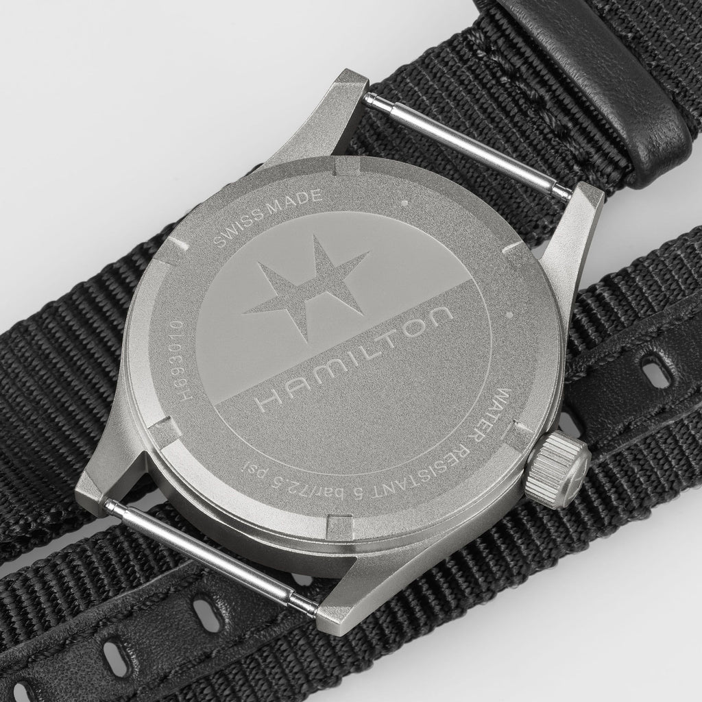 Hamilton Khaki Field Quartz 33mm Black on Black Nato