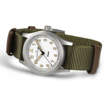 Load image into Gallery viewer, Hamilton Khaki Field Quartz 33mm White on Green Nato