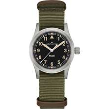 Load image into Gallery viewer, Hamilton Khaki Field Quartz 33mm Black on Green Nato