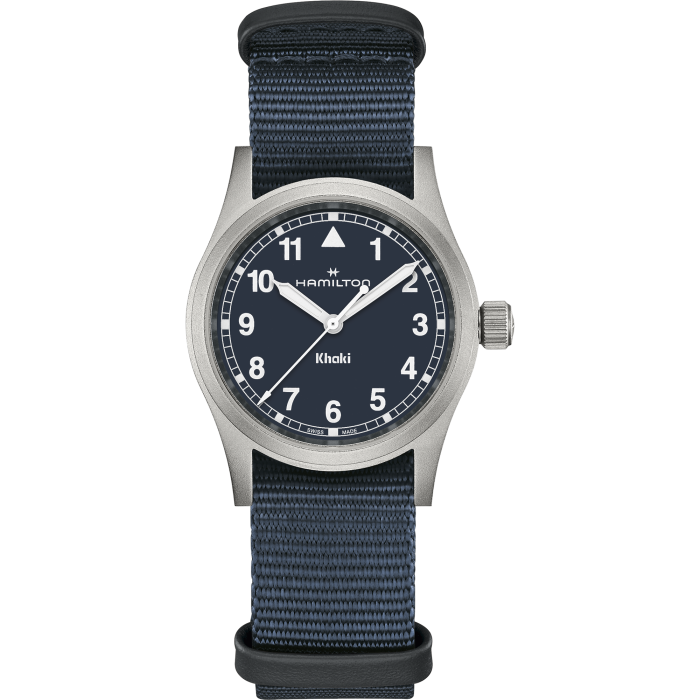 Hamilton Khaki Field Quartz 33mm Blue on Blue Nato